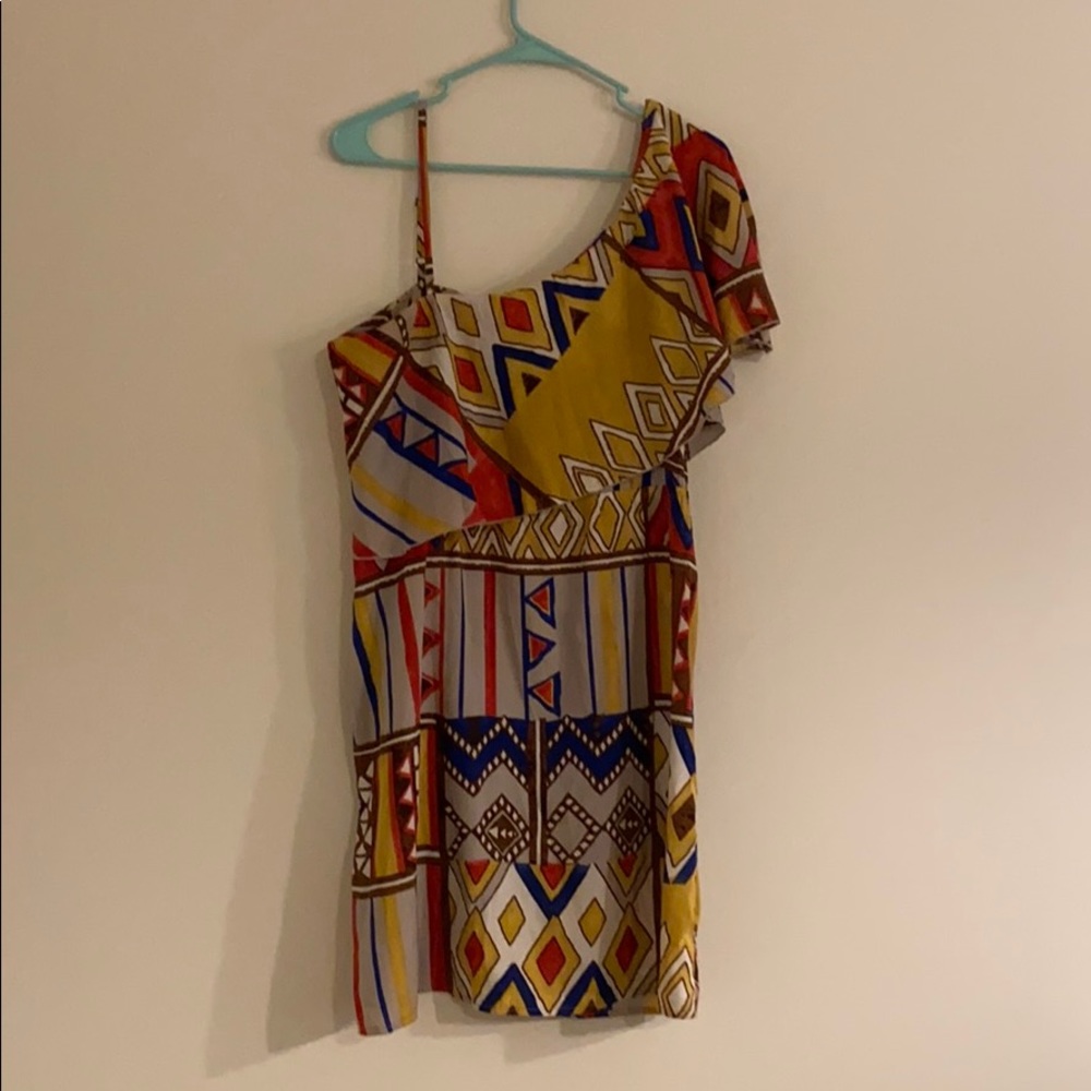 Abstract Print Dress